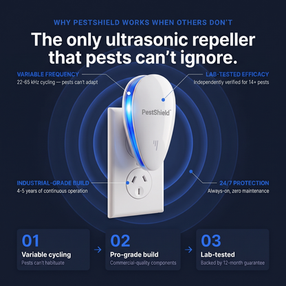PestShield™ Ultrasonic Pest Repeller - Banish 14+ Pests for Good