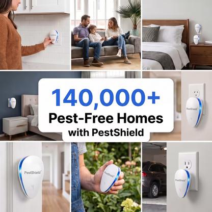 PestShield™ Ultrasonic Pest Repeller - Banish 14+ Pests for Good