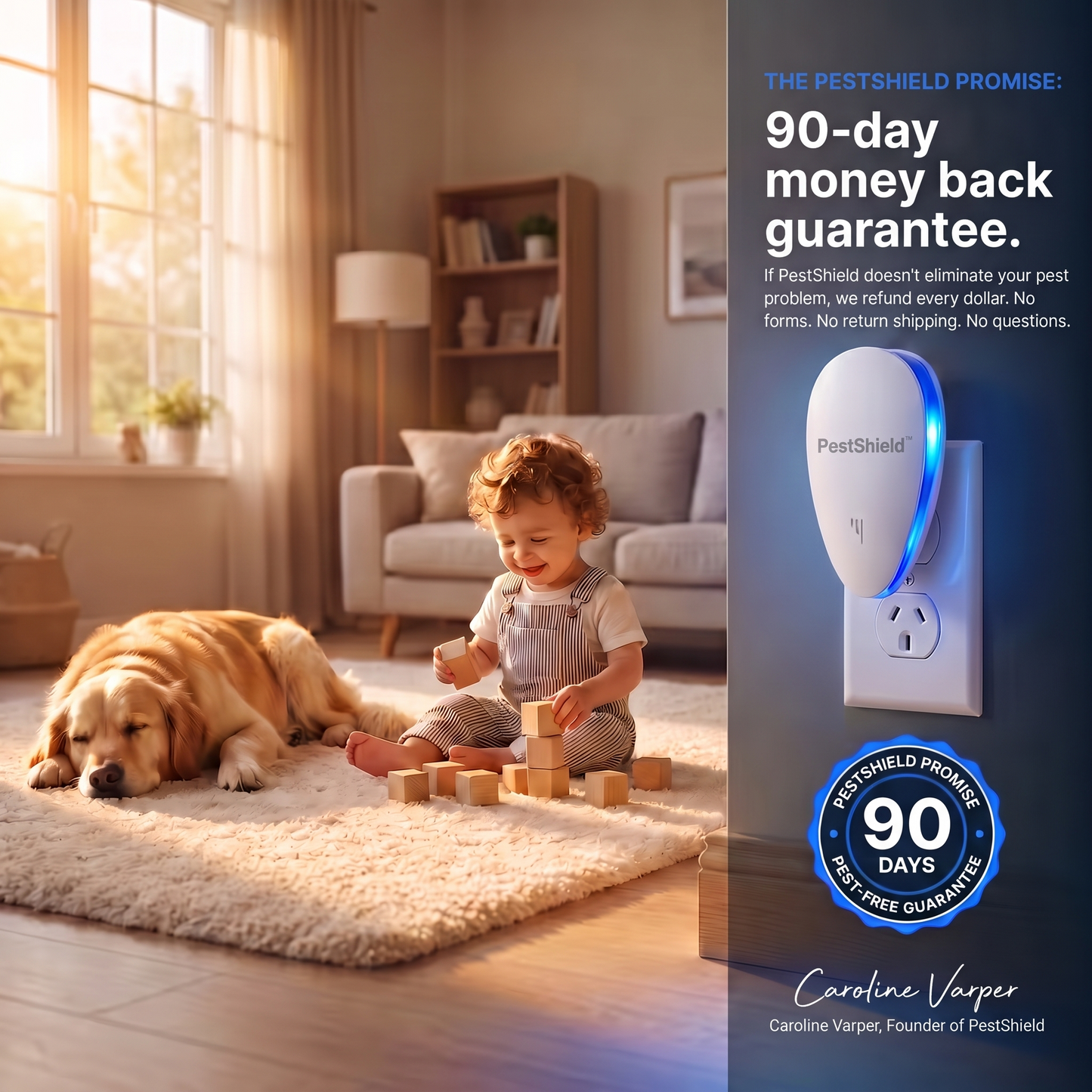 PestShield™ Ultrasonic Pest Repeller - Banish 14+ Pests for Good
